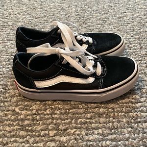 Black Vans little boy or girl sneakers size 12